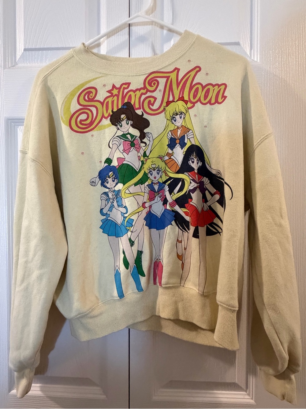 🚨Sailor Moon Graphic Crewneck Sweater - light yellow🚨